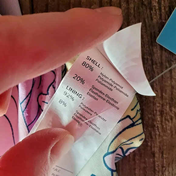 NWT Cupshe Bikini Top Underwire & Push Up Purple Orange Floral Size Large - Picture 13 of 15